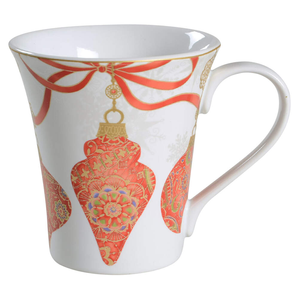 Opulent Ornaments Red Mug by 222 Fifth (PTS)-1