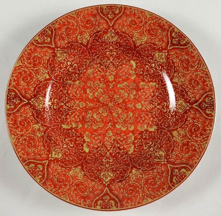 Eva Opulent Red Salad Plate by 222 Fifth (PTS)-1