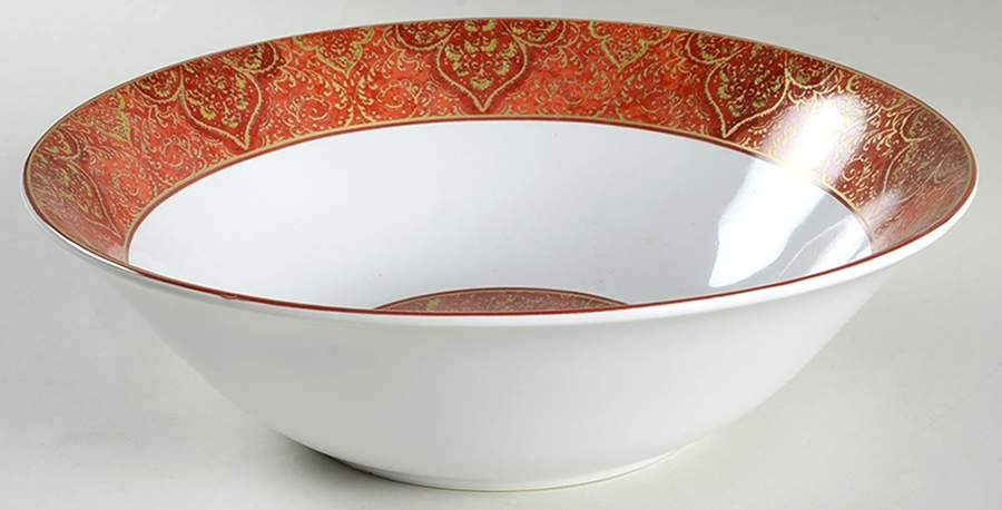 Eva Opulent Red 10" Round Serving Bowl by 222 Fifth (PTS)-1