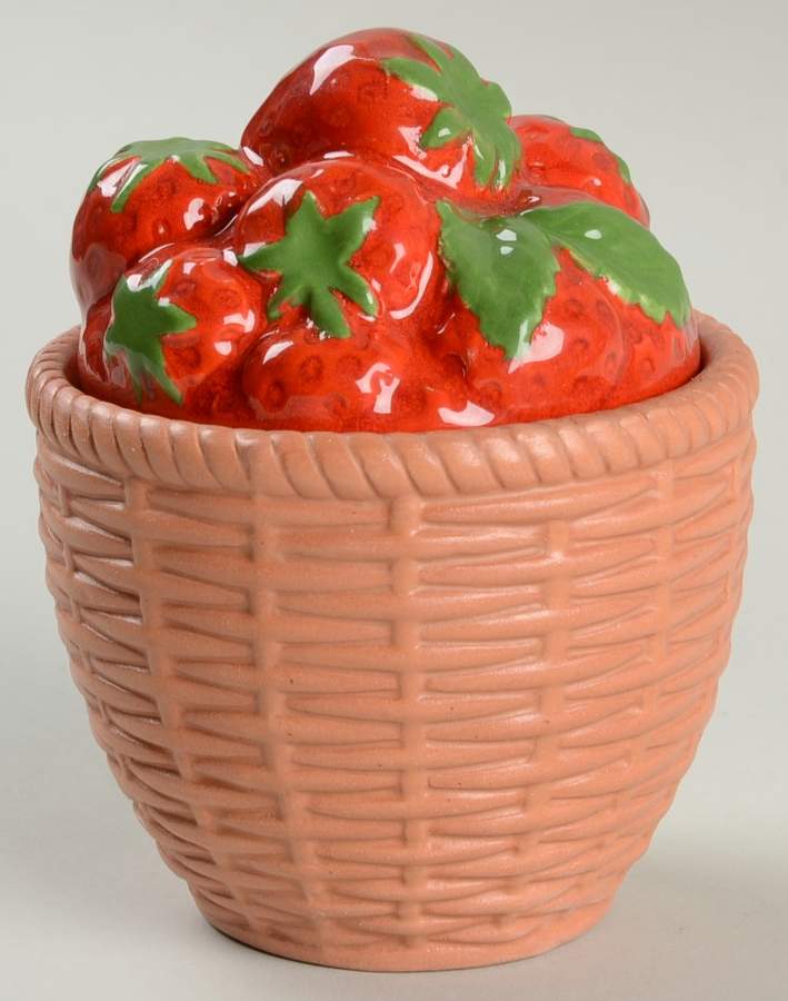Summer Fruit Collection Condiment Jar & Lid by Avon-1