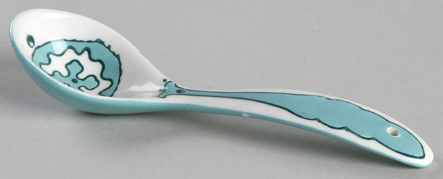 Gloriosa All Ceramic Sugar Spoon by Anthropologie-1
