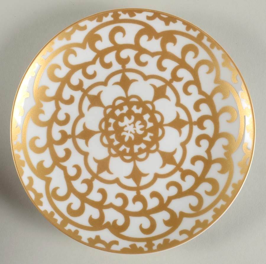 Casbah Gold Appetizer Plate by 222 Fifth (PTS)-1