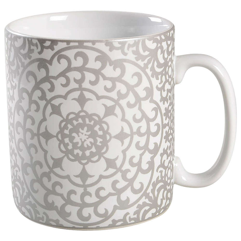 Casbah Silver Jumbo Mug by 222 Fifth (PTS)-1
