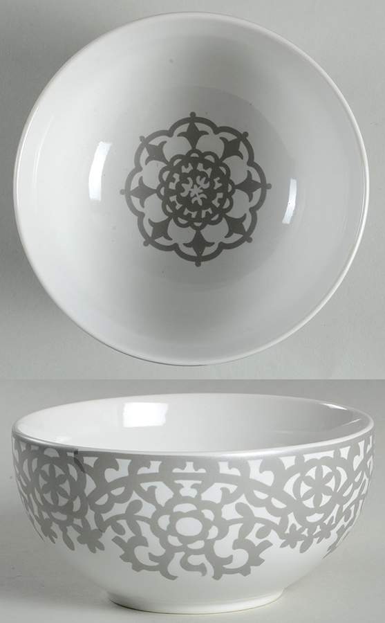 Casbah Silver Soup/Cereal Bowl by 222 Fifth (PTS)-1