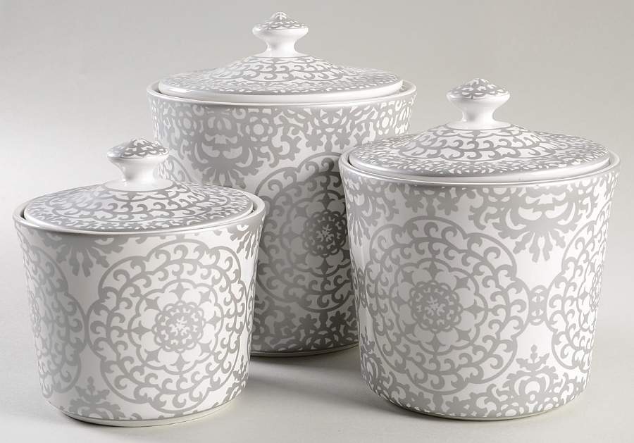 Casbah Silver (3 Piece) Canister Set (Box Set) by 222 Fifth (PTS)-1