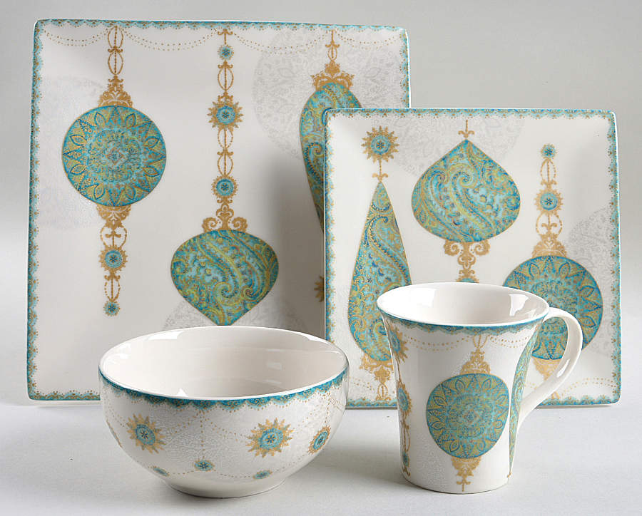 Constantina Turquoise 4 Piece Place Setting by 222 Fifth (PTS)-1