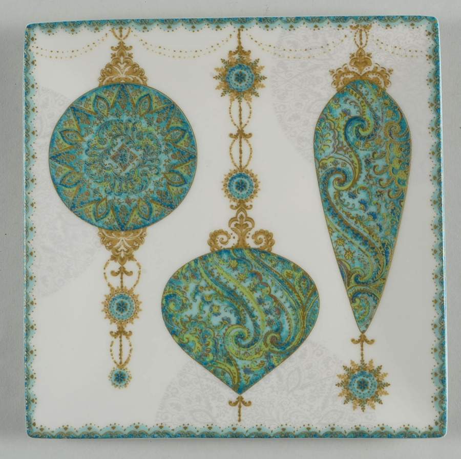 Constantina Turquoise Salad Plate by 222 Fifth (PTS)-1