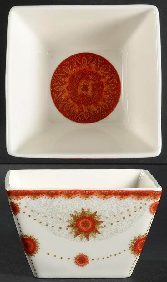 Constantina Red Individual Appetizer Bowl by 222 Fifth (PTS)-1