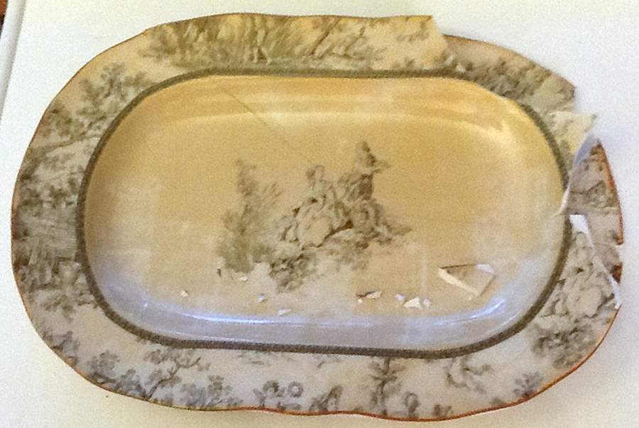 Giverny 15" Oval Serving Platter by 222 Fifth (PTS)-1