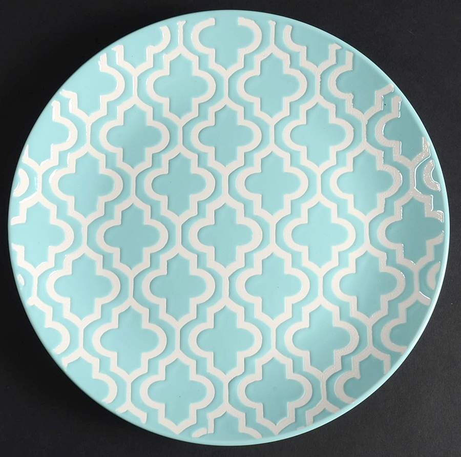 Quatre Teal Salad Plate by American Atelier-1