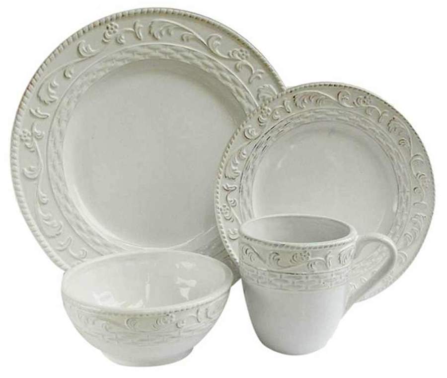 Atria White Dinner Plate by American Atelier-1