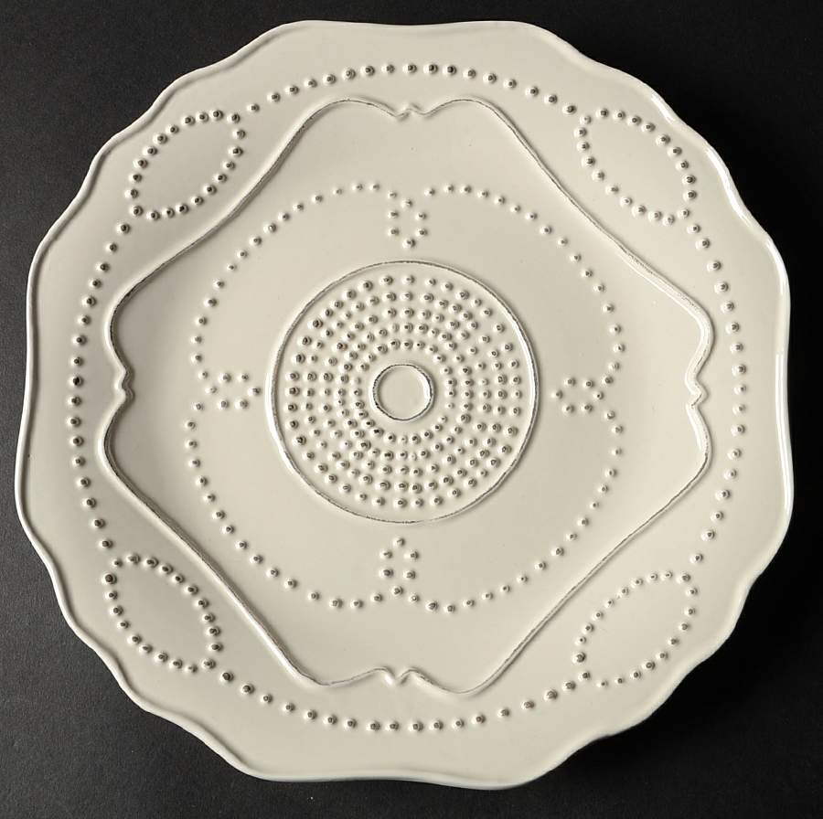 Gabrielle Scallop Cream Salad Plate by American Atelier-1