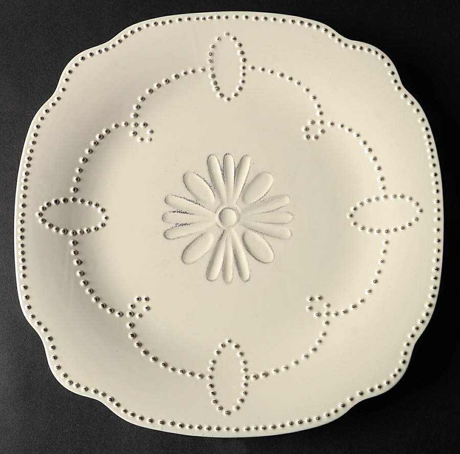 Gabrielle Scallop Cream Dinner Plate by American Atelier-1