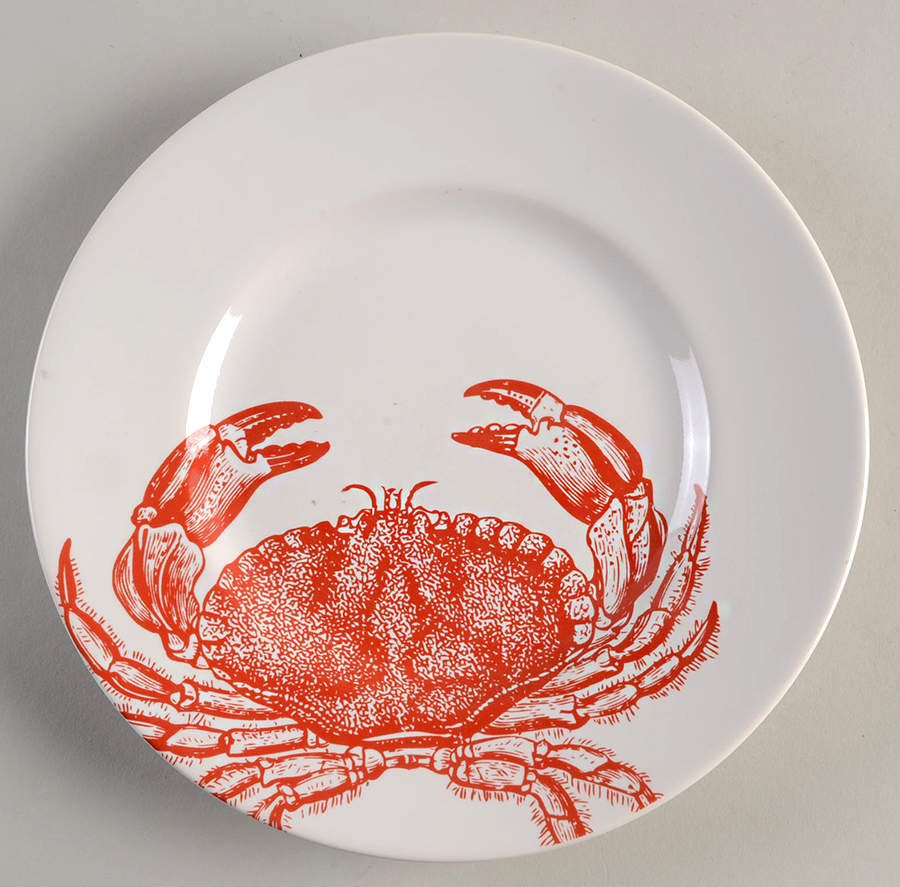 Coastal Life Coral Salad Plate by 222 Fifth (PTS)-1
