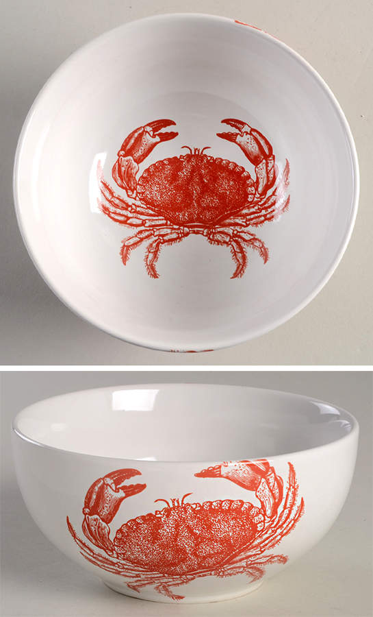 Coastal Life Coral Soup/Cereal Bowl by 222 Fifth (PTS)-1
