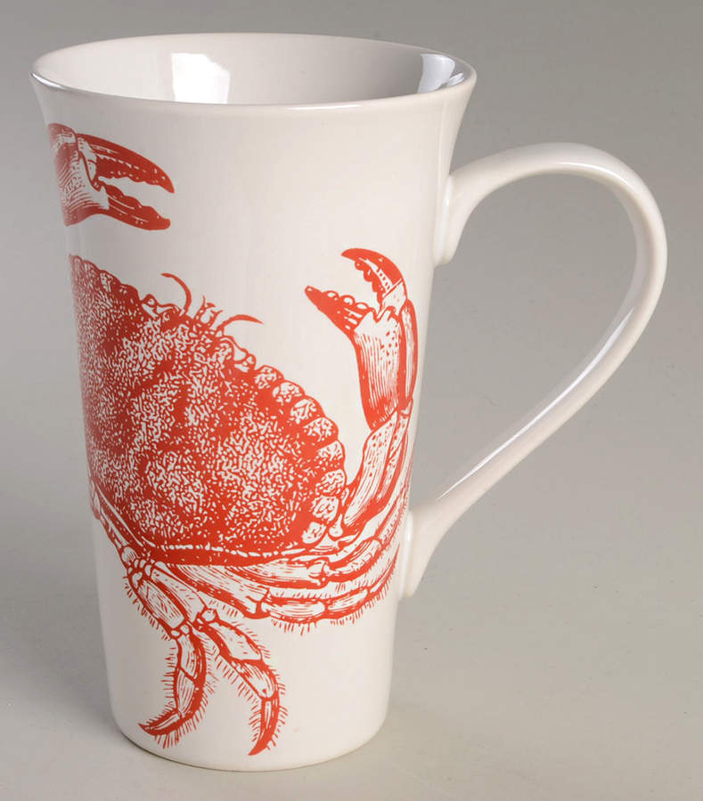 Coastal Life Coral Latte Mug by 222 Fifth (PTS)-1