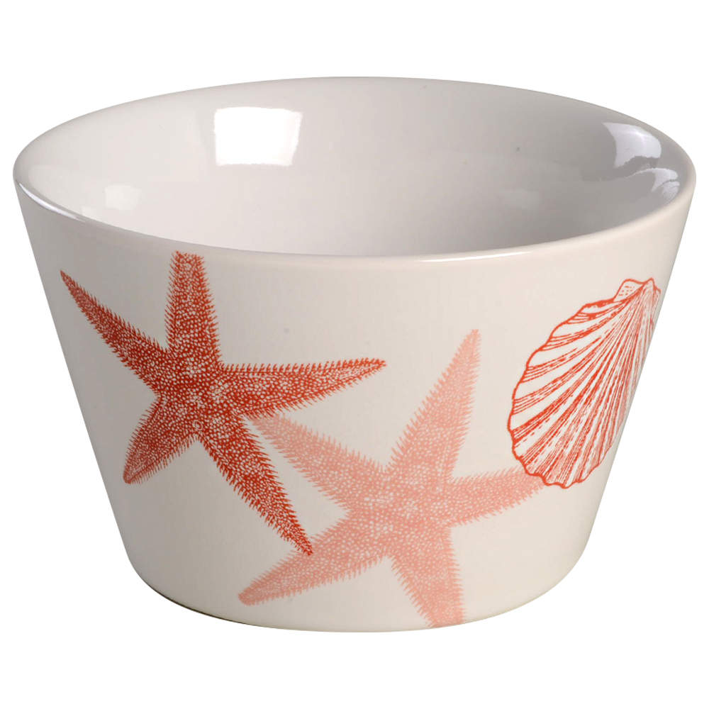 Coastal Life Coral Individual Appetizer Bowl by 222 Fifth (PTS)-1