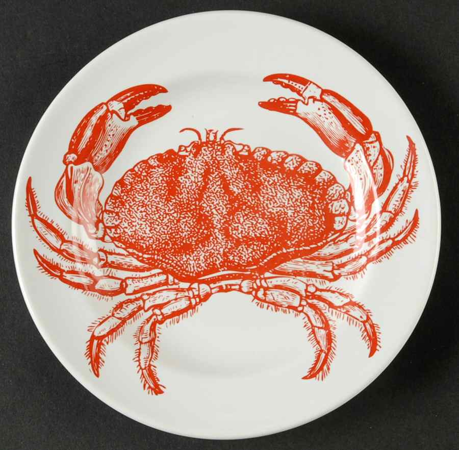 Coastal Life Coral Appetizer Plate by 222 Fifth (PTS)-1