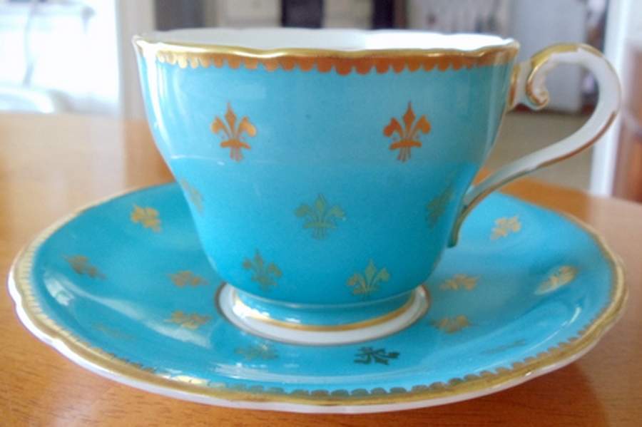 C868 Footed Cup & Saucer Set by John  Aynsley & Sons-1