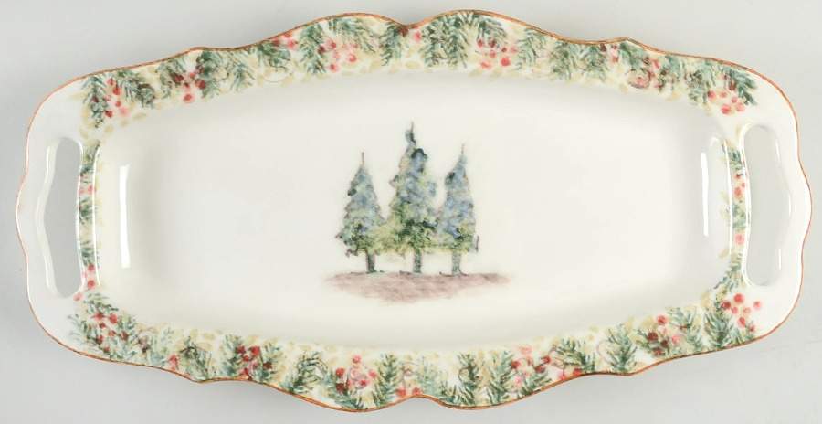 Natale 17" Rectangular Handled Serving Platter by Arte Italica-1