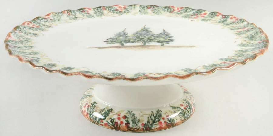 Natale 12" Diameter Pedestal Cake Stand by Arte Italica-1