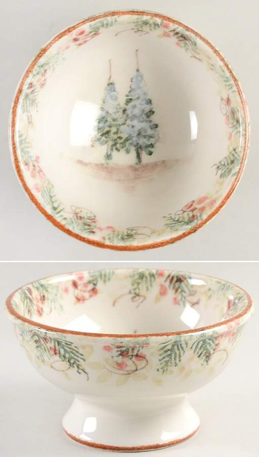 Natale Round Compote (Height X Width) by Arte Italica-1