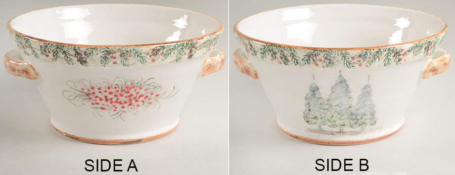 Natale 10" Round Handled Vegetable Bowl by Arte Italica-1