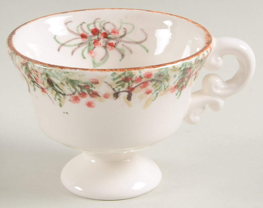 Natale Footed Tea/Coffee Cup (No Saucer) by Arte Italica-1