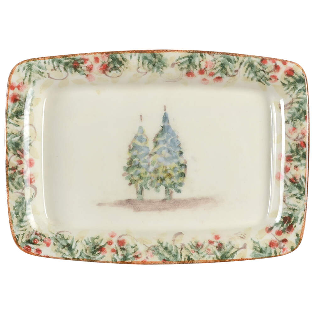 Natale 7" Rectangular Tray by Arte Italica-1