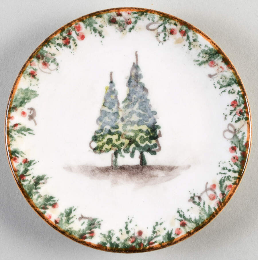 Natale Bread & Butter Plate by Arte Italica-1