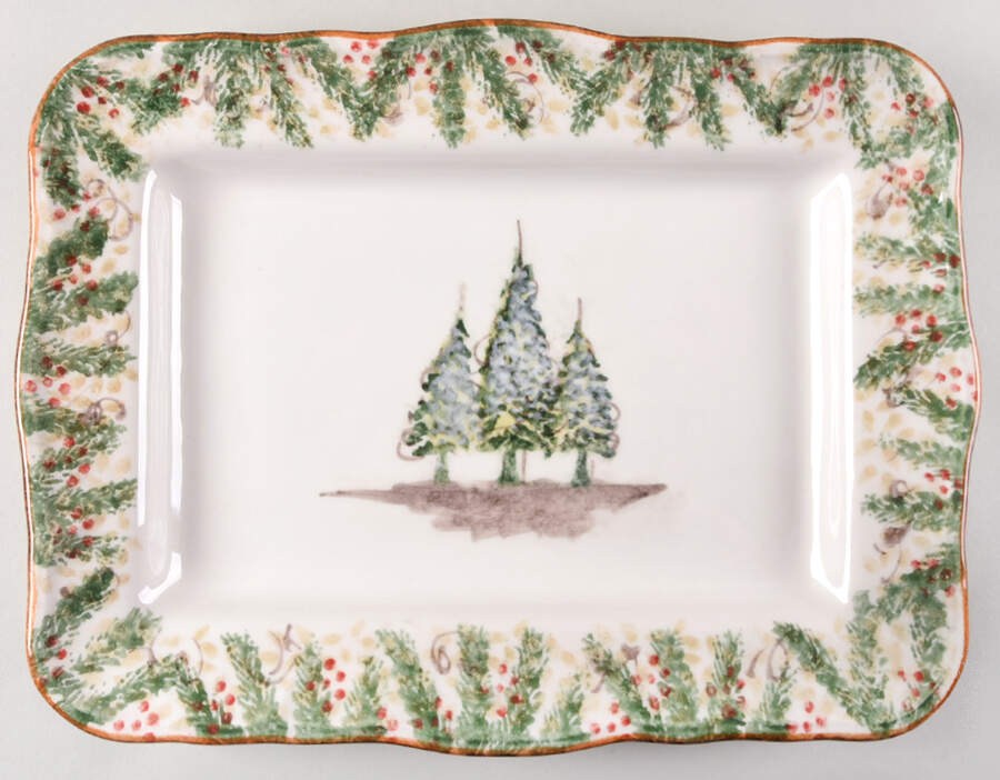 Natale 13" Rectangular Tray by Arte Italica-1