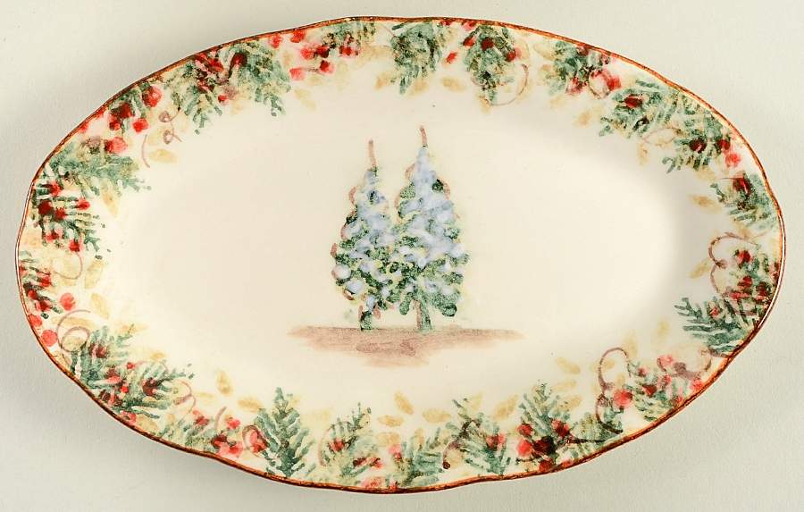 Natale 8" Oval Tray by Arte Italica-1