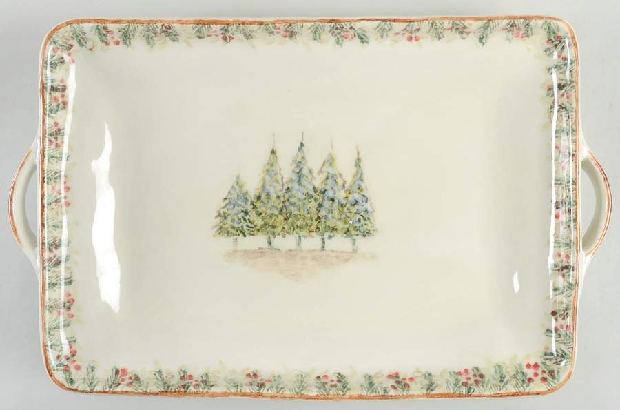 Natale 20" Rectangular Handled Serving Platter by Arte Italica-1