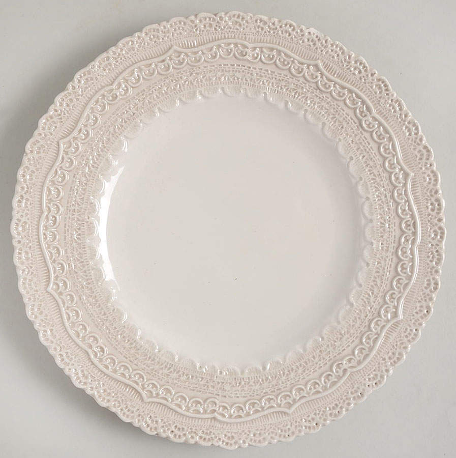 Finezza Cream Salad Plate by Arte Italica-1