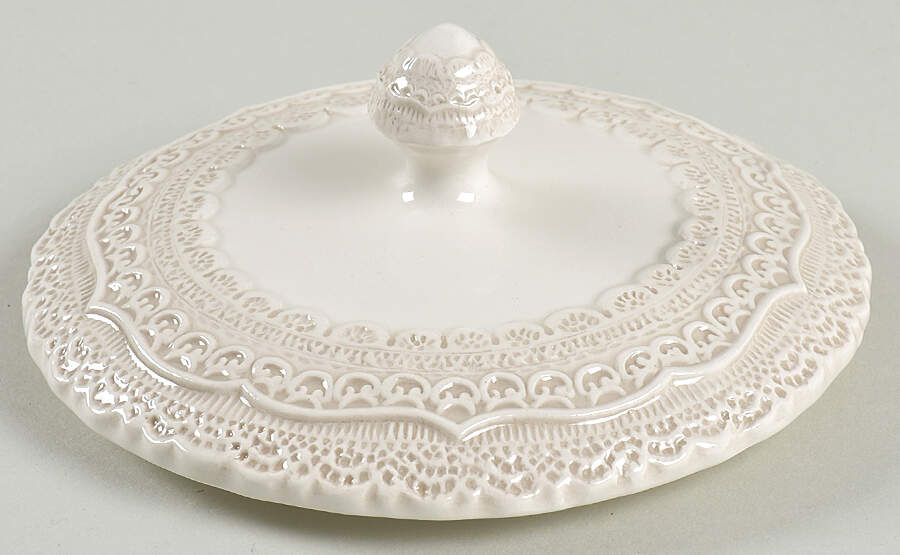 Finezza Cream Lid for 5" Round Dish by Arte Italica-1