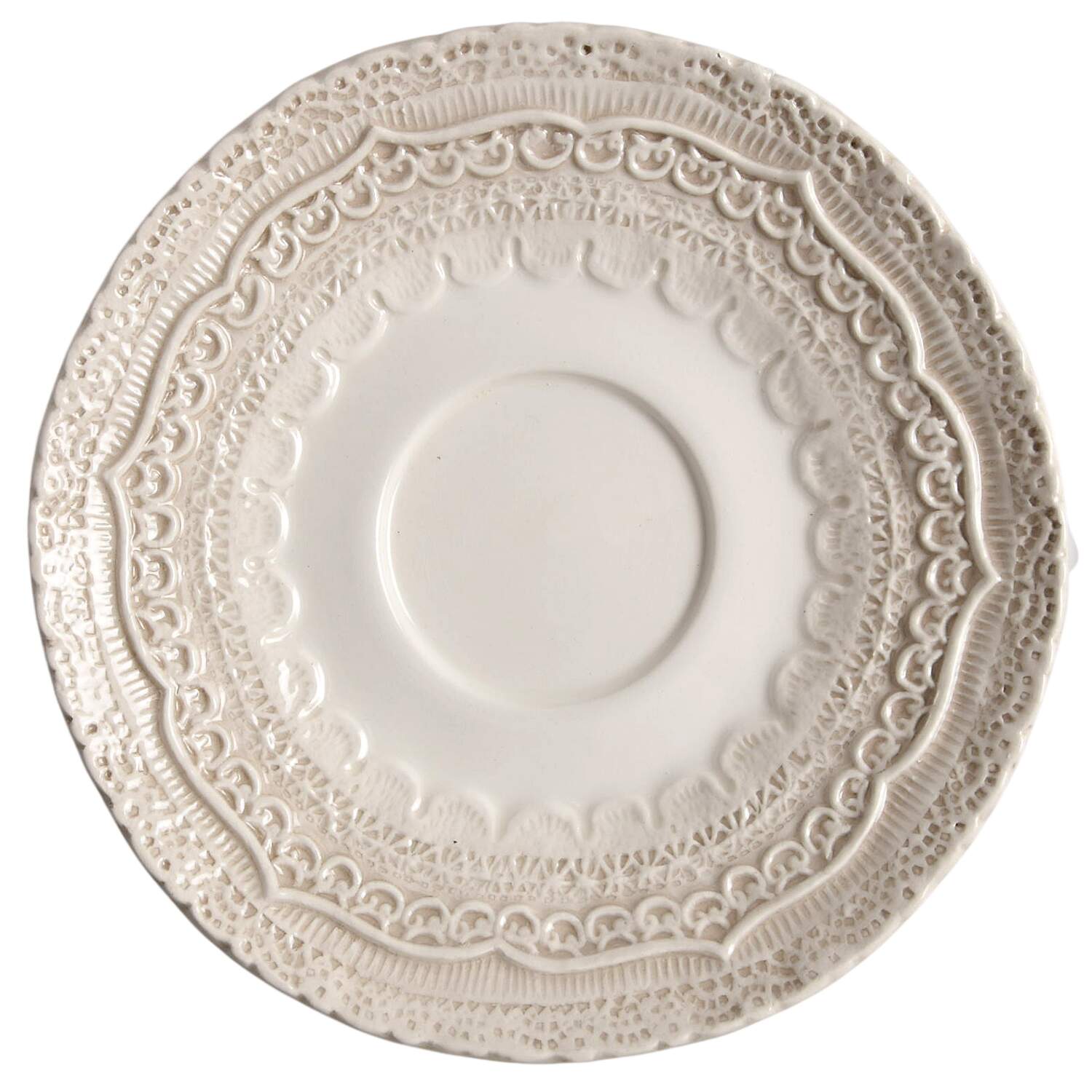 Finezza Cream Saucer for Flat Cup by Arte Italica-1