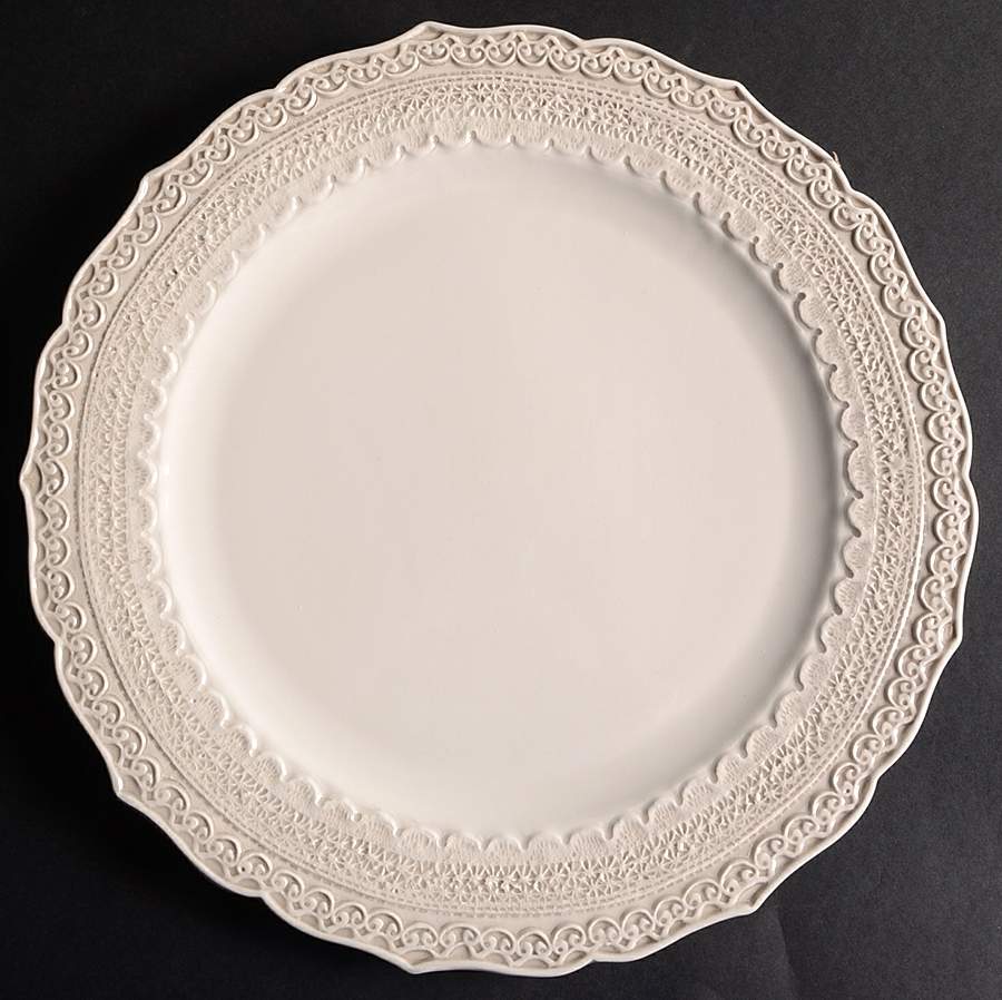 Finezza Cream Dinner Plate by Arte Italica-1