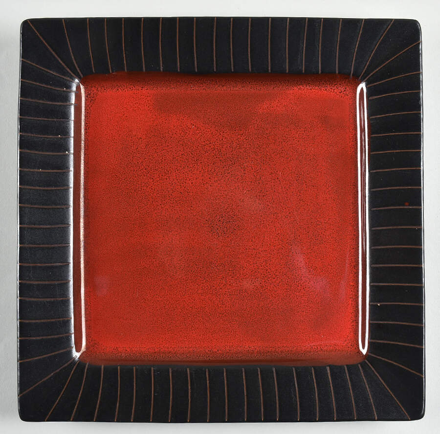Stonegate Red Dinner Plate by American Atelier-1
