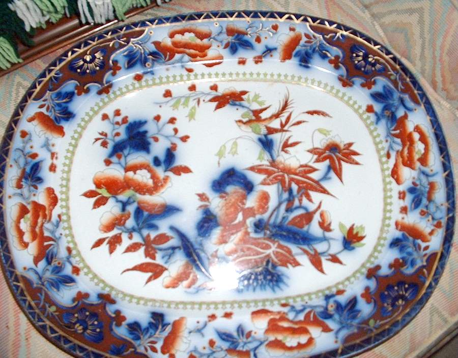 Genoa 17" Oval Serving Platter by Samuel Alcock-1