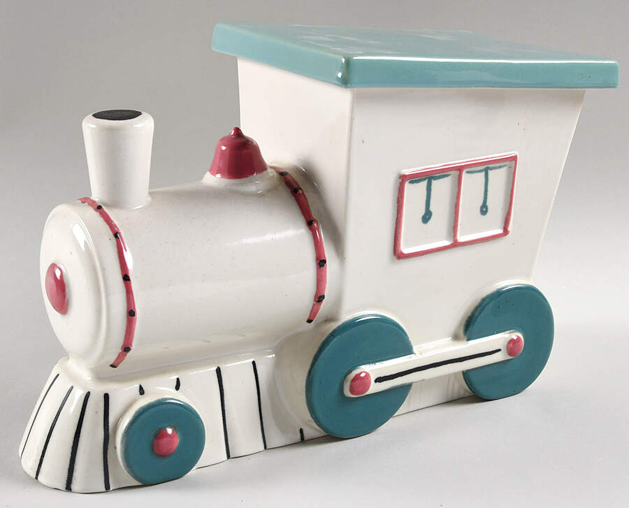 Cookie Jars Figural Cookie Jar & Lid by Abingdon (USA)-1