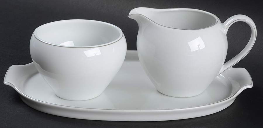 ARZ267 Creamer & Open Sugar with Tray by Arzberg-1