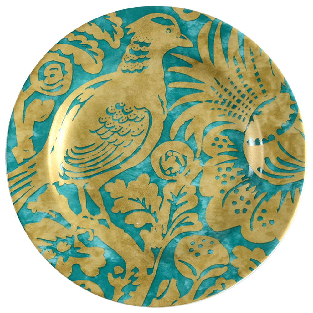 Belorado Teal Appetizer Plate by 222 Fifth (PTS)-1