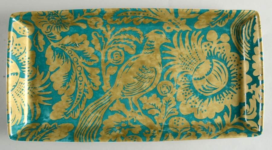 Belorado Teal Rectangular Tray by 222 Fifth (PTS)-1