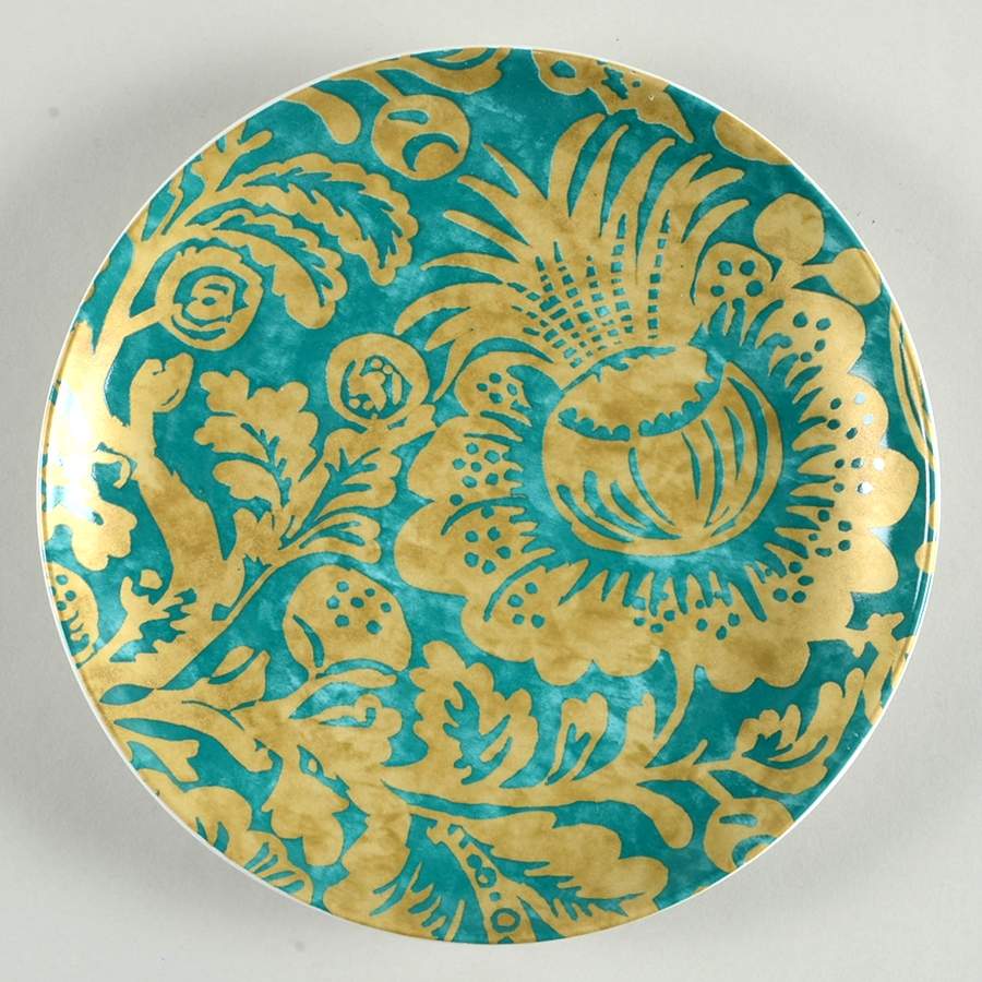 Belorado Teal Salad Plate by 222 Fifth (PTS)-1