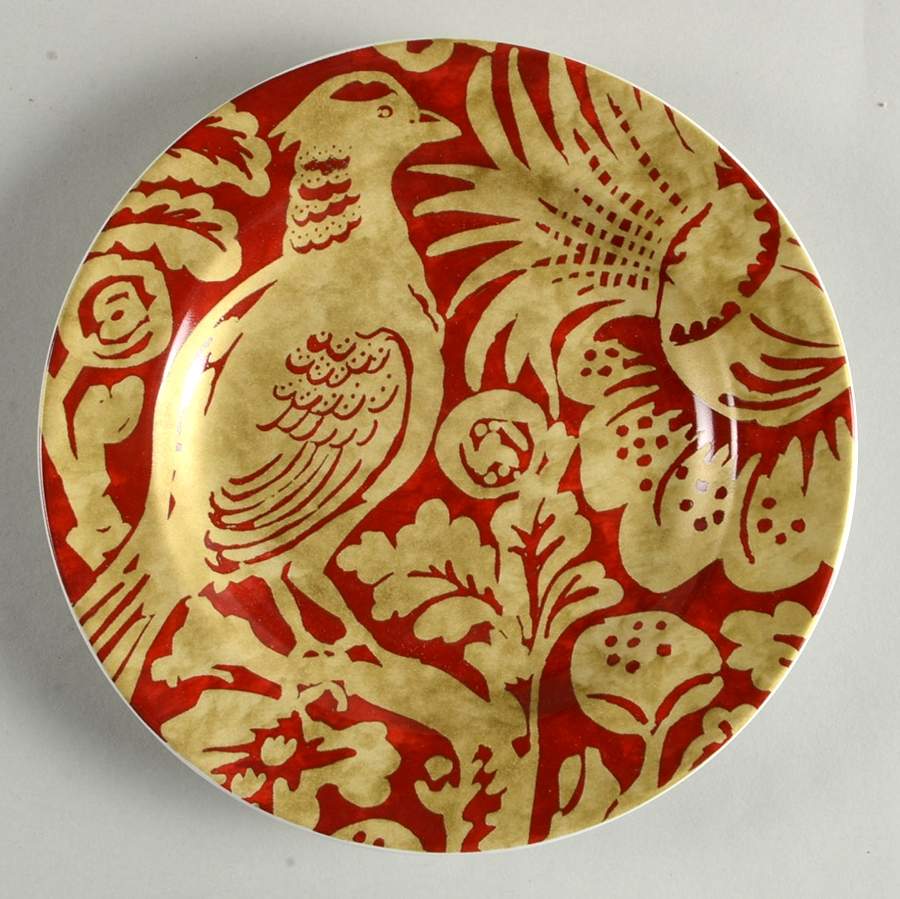 Belorado Red Appetizer Plate by 222 Fifth (PTS)-1