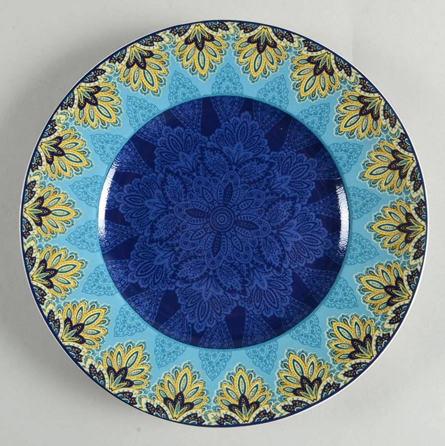 Spice Kingdom Blue Salad Plate by 222 Fifth (PTS)-1