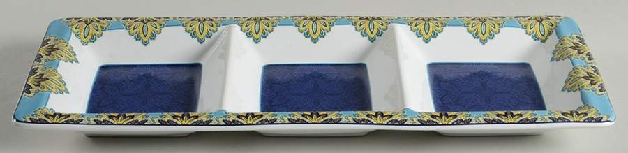 Spice Kingdom Blue 3 Section Server by 222 Fifth (PTS)-1
