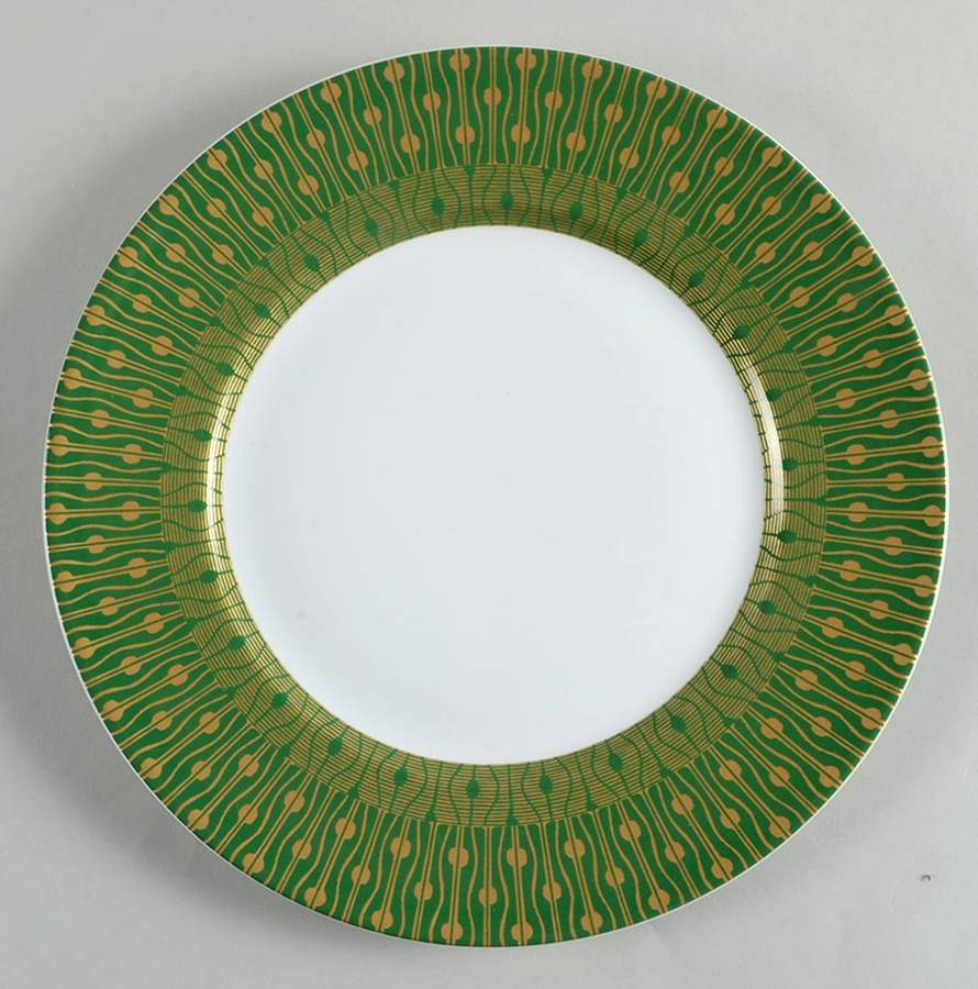 Theorie Green Dinner Plate by 222 Fifth (PTS)-1