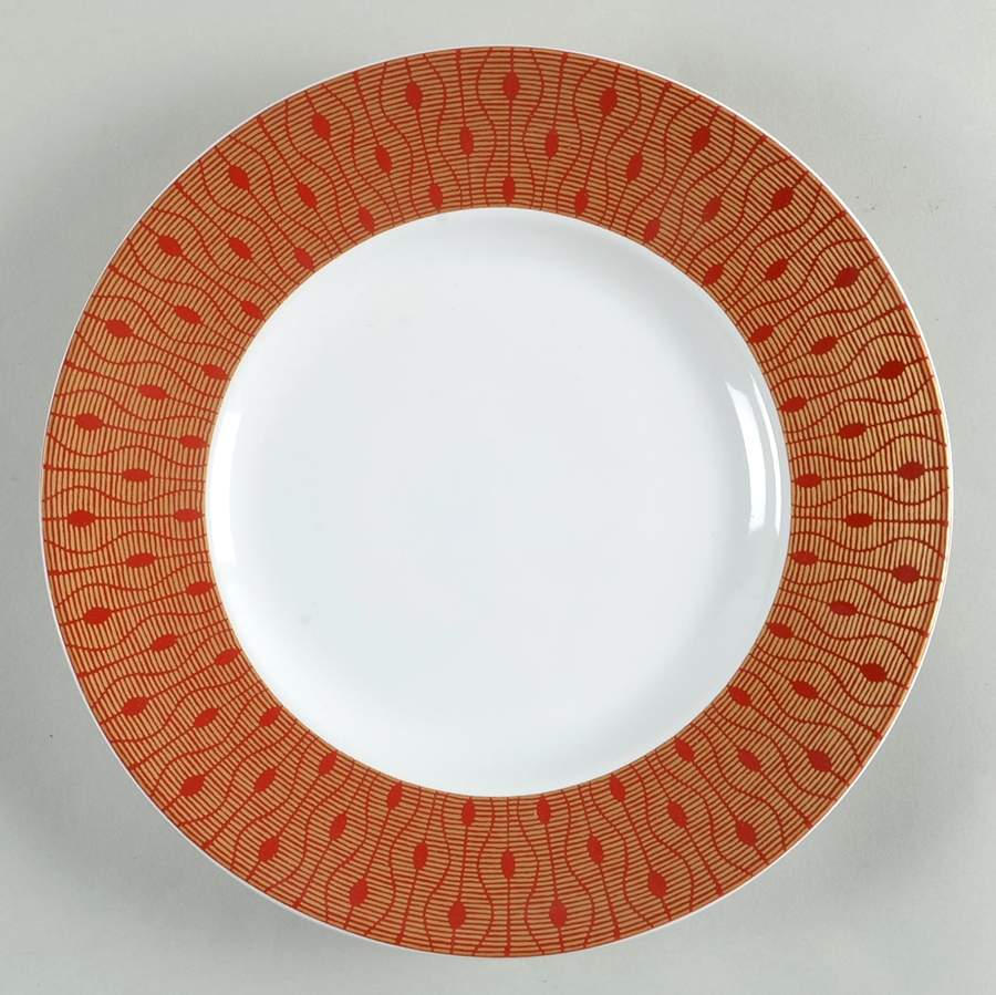 Theorie Red Salad Plate by 222 Fifth (PTS)-1