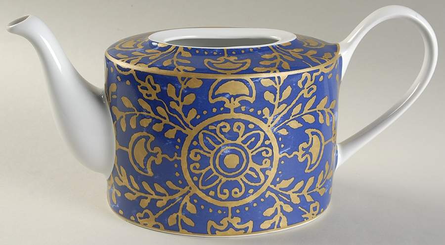 Pilar Blue Teapot No Lid by 222 Fifth (PTS)-1